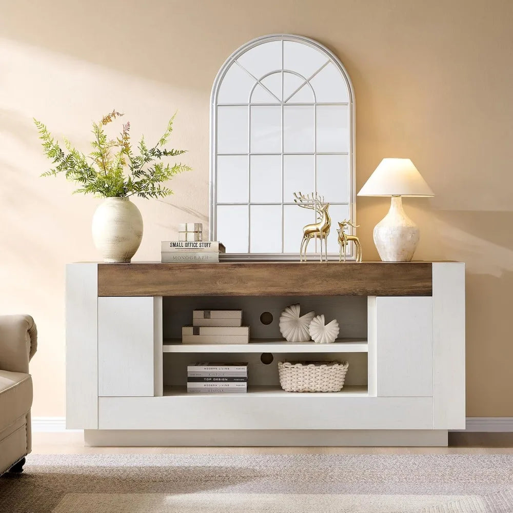 Modern 70 Inch TV Stand Entertainment Center for TVs Up to 80 Inches