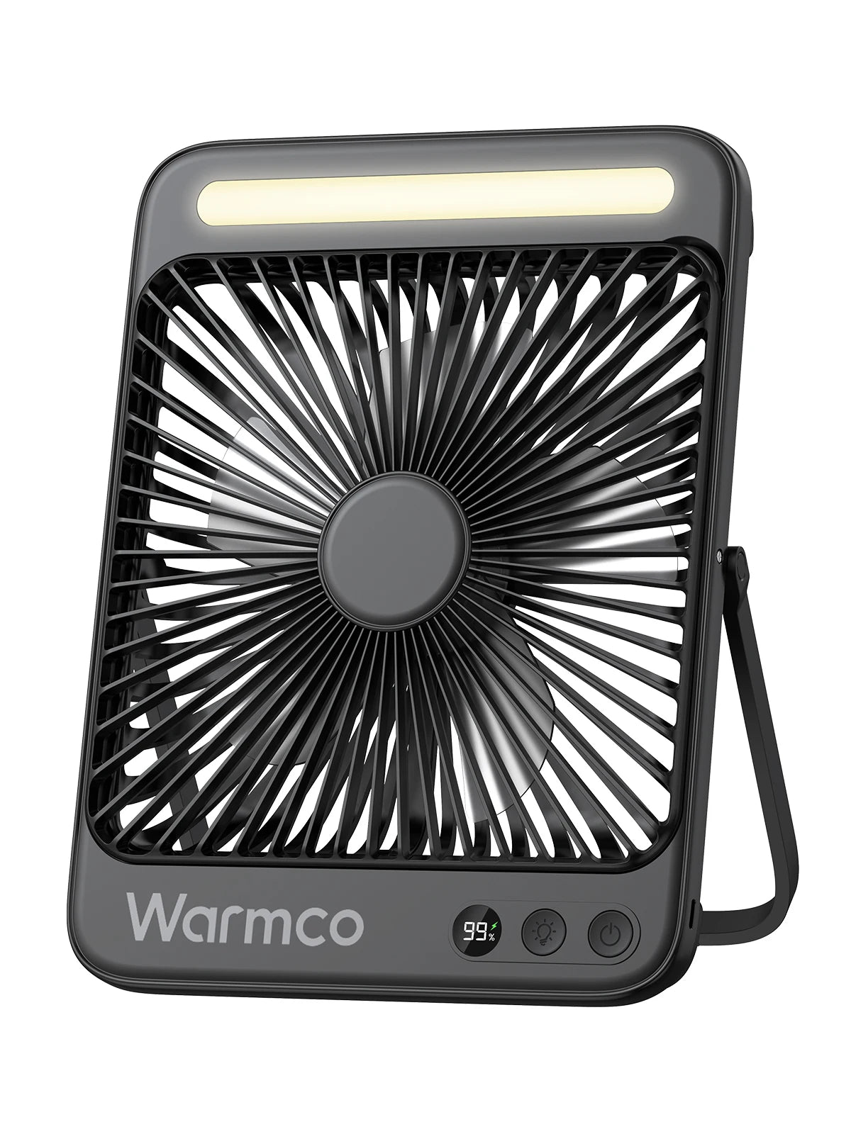 Ljustra 20000mAh Portable Camping Fan with LED Light Quiet Desk Fan
