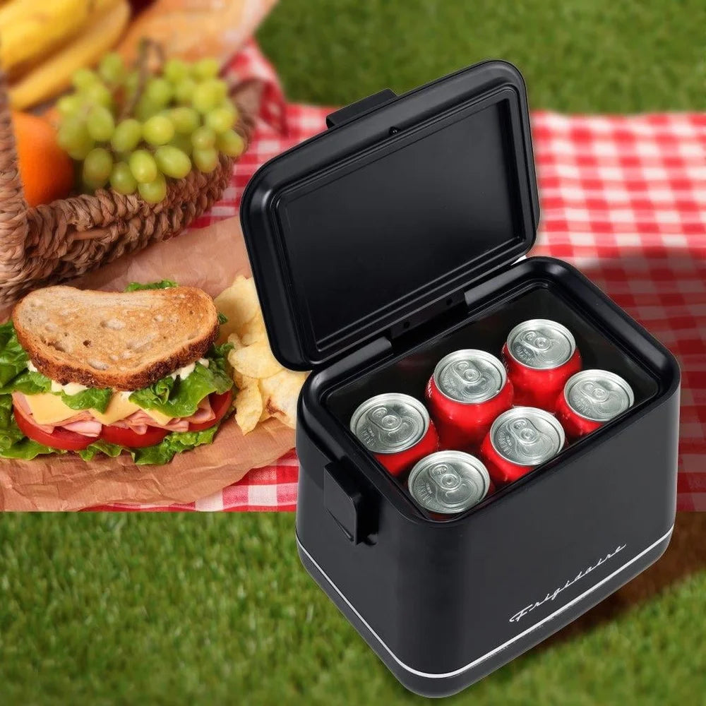 Portable Insulated Mini Fridge Thermoelectric Cooler 6 Can 12V 110V