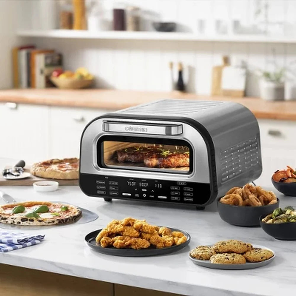 All-In-One Indoor Pizza Oven Toaster Air Fryer 1800W 6 Presets