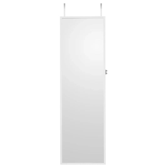 Mirror Jewelry Cabinet Lockable Wall Mounted Armoire Storage Organizer
