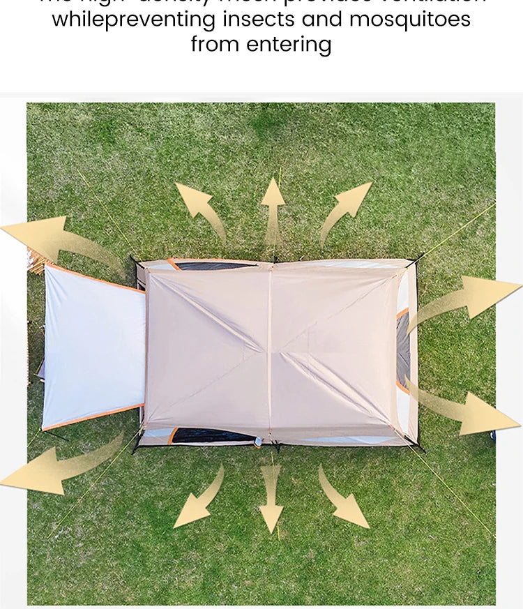 Sonuto Camping Family Tent 3-12 Person Double Layer Oversize Outdoor