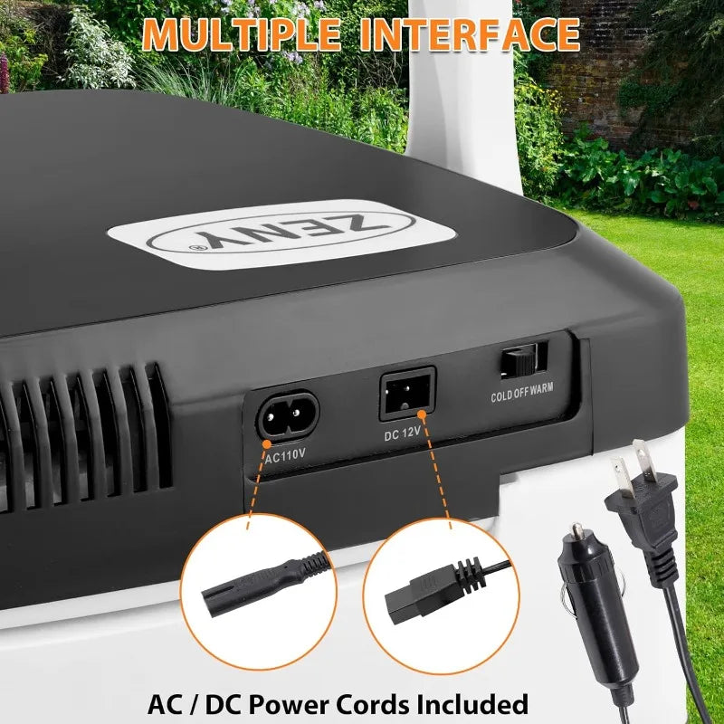 ZENY Mini Fridge Electric Cooler Warmer 12V DC Car Refrigerator 28 Quart