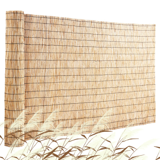Natural Reed Fencing Roll 3.3ft x 13.3ft Outdoor Privacy Screen