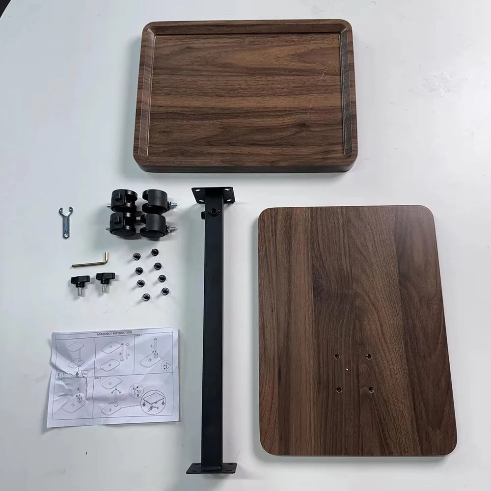 Ljustra 360° Rotatable Laptop Desk Adjustable Rolling Cart Sofa Tray Table