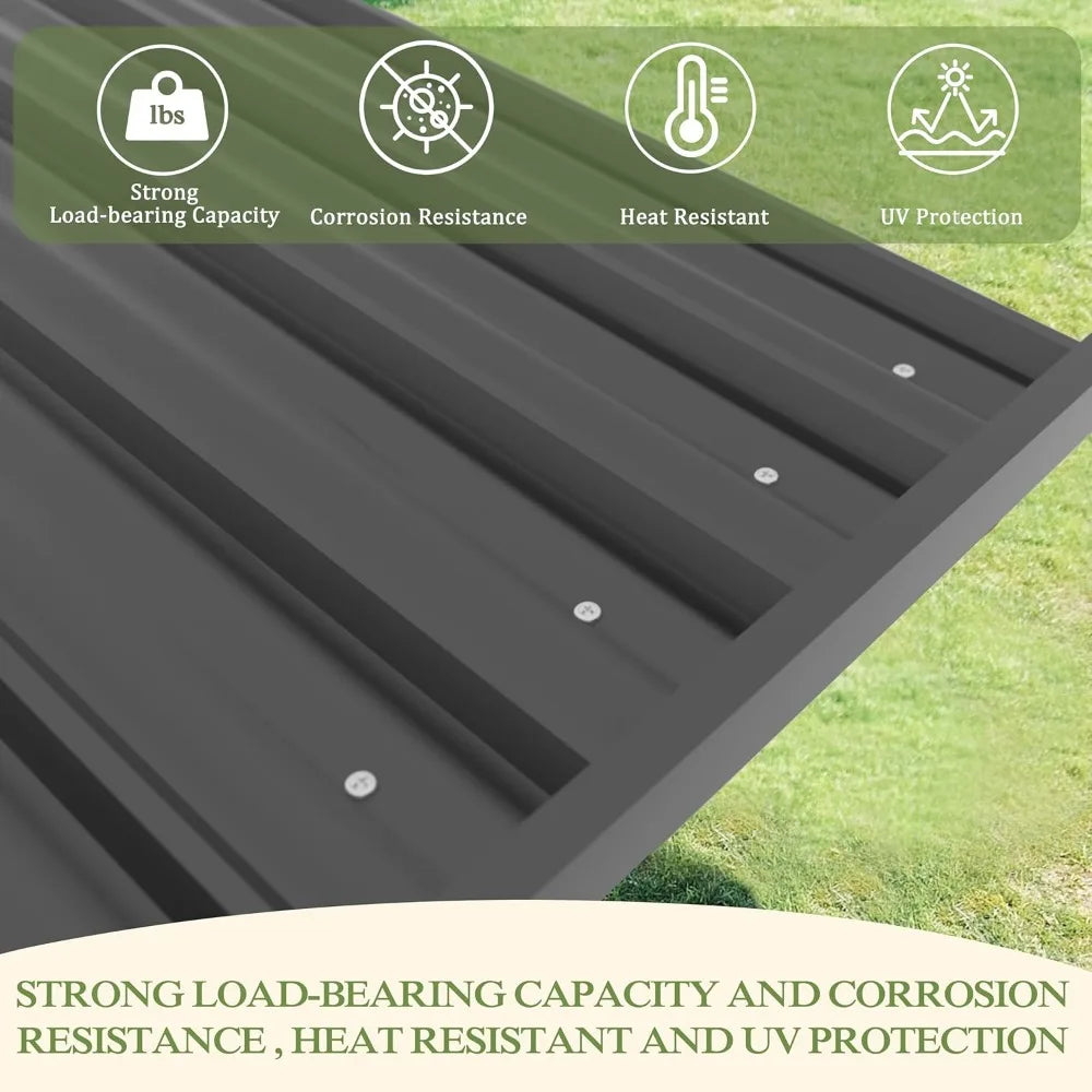 8x5 Grill Gazebo BBQ Shelter Cedar Frame Patio Canopy Outdoor Cooking