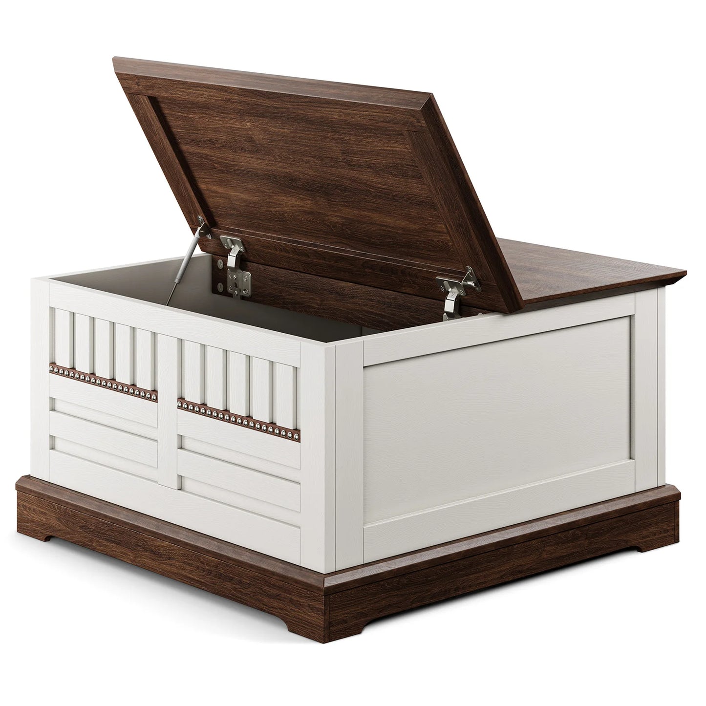 Farmhouse Lift Top Coffee Table with Hidden Storage for Living Room