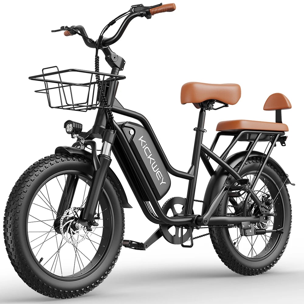 Kickwey LD20 Electric Bike 1500W Motor 20x4 Fat Tire E-bike