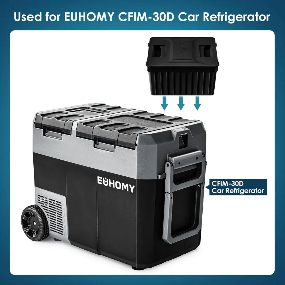 Euhomy Car Refrigerator Battery 59 Quart Portable Cooler 12V 24V AC DC