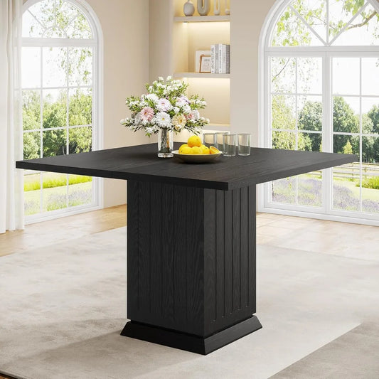 Modern Engineered Wood Small Square Kitchen Dining Table for 4