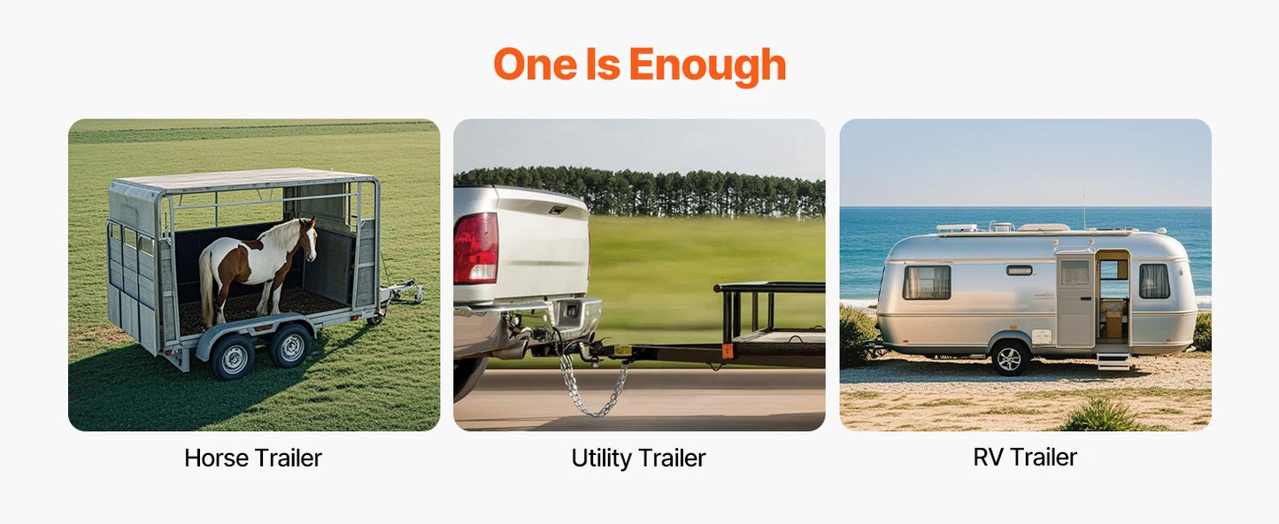 Ljustra Heavy-Duty A-Frame Trailer Jack 2000 lbs 14.2" Vertical Lift