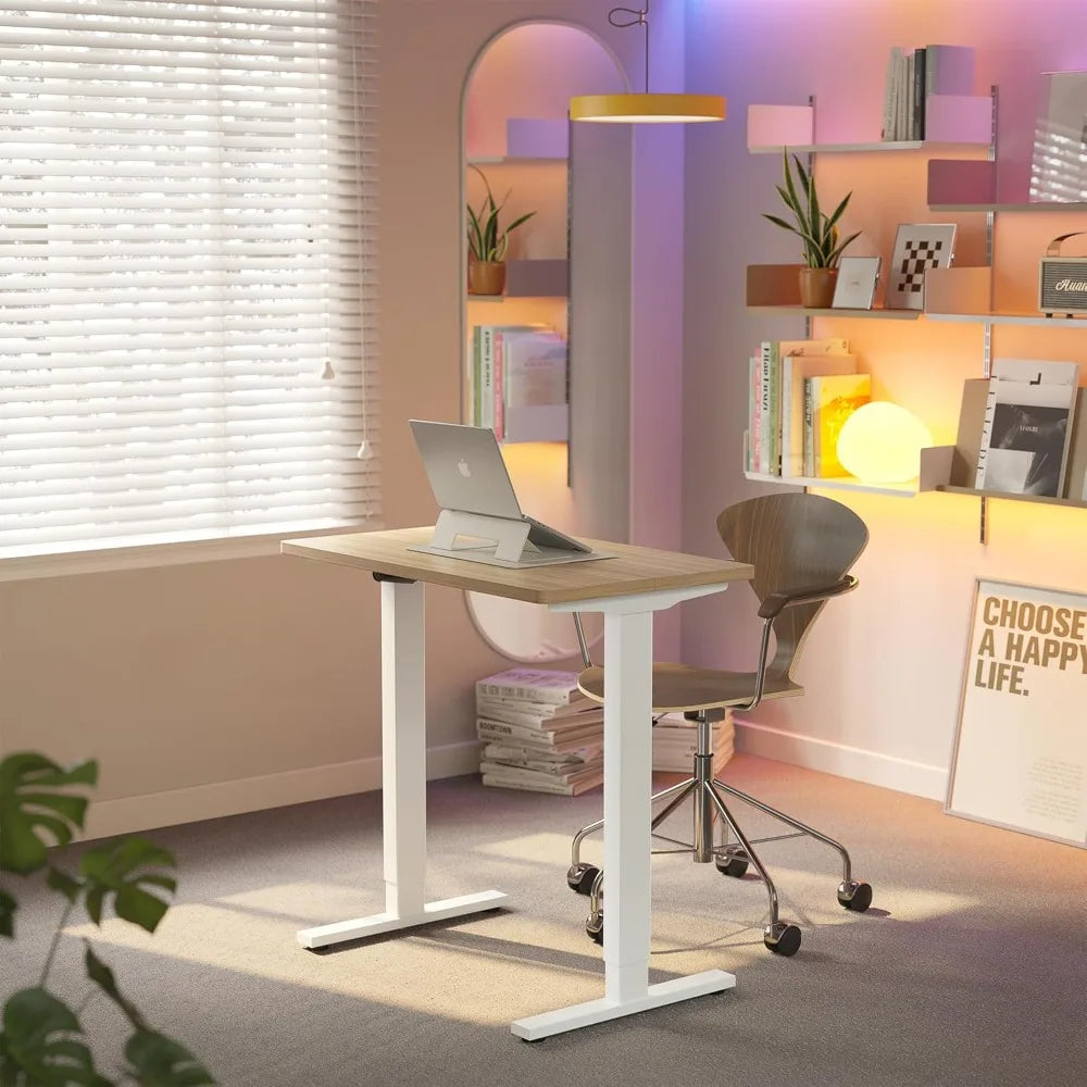 32 Inch Electric Standing Desk Adjustable Height Memory Settings Home Office