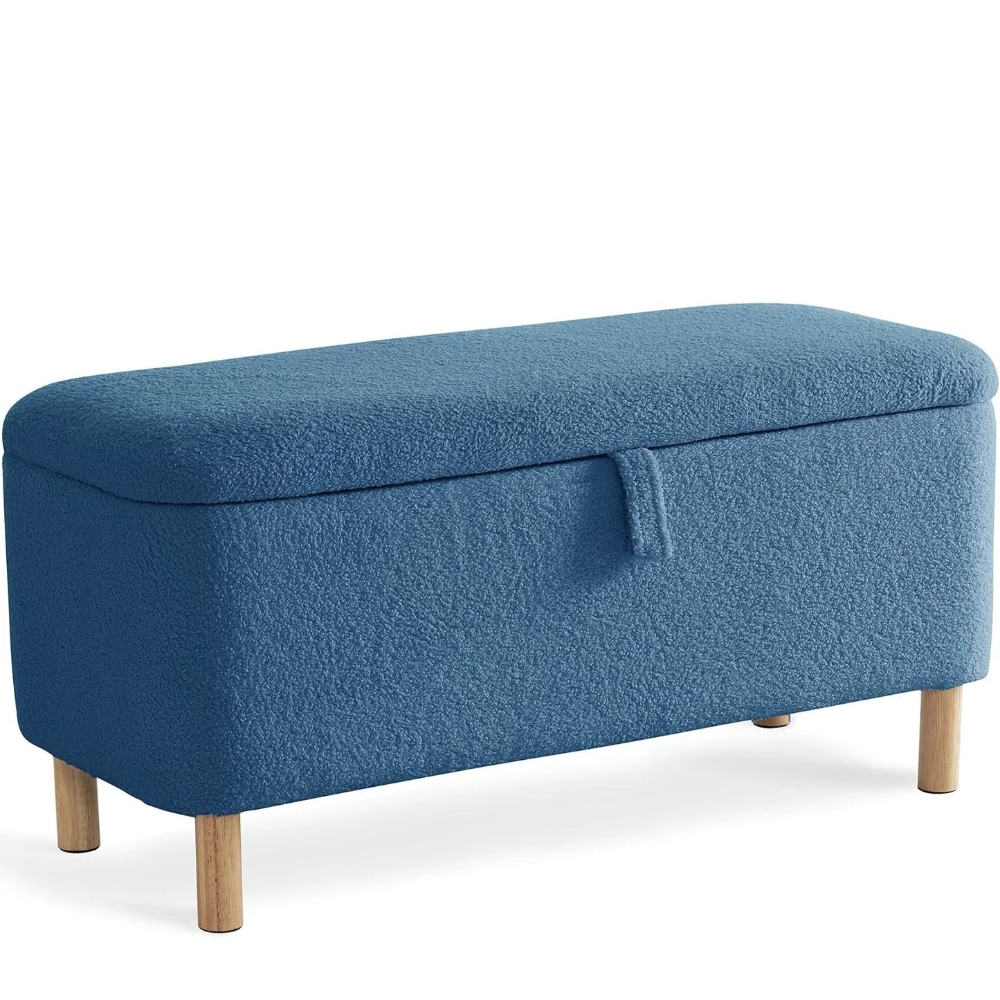 Boucle Storage Ottoman Bench for Bedroom Entryway Home Decor