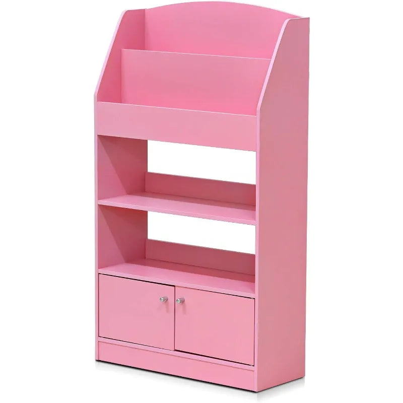 Lova Magazine Bookshelf with Storage Cabinet for Home Office Dorm Room