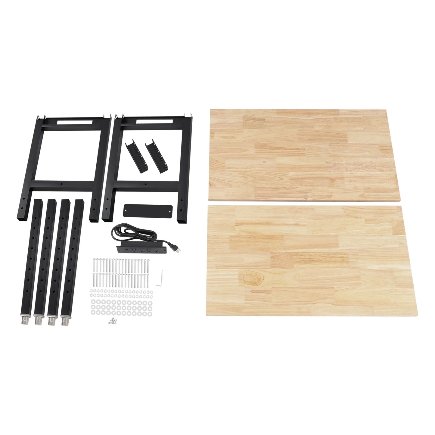 Heavy Duty Adjustable Workbench with Power Outlets 2000 lbs Capacity