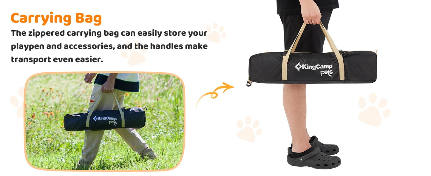 Ljustra Foldable Dog Tent Portable Playpen for Small Medium Puppies