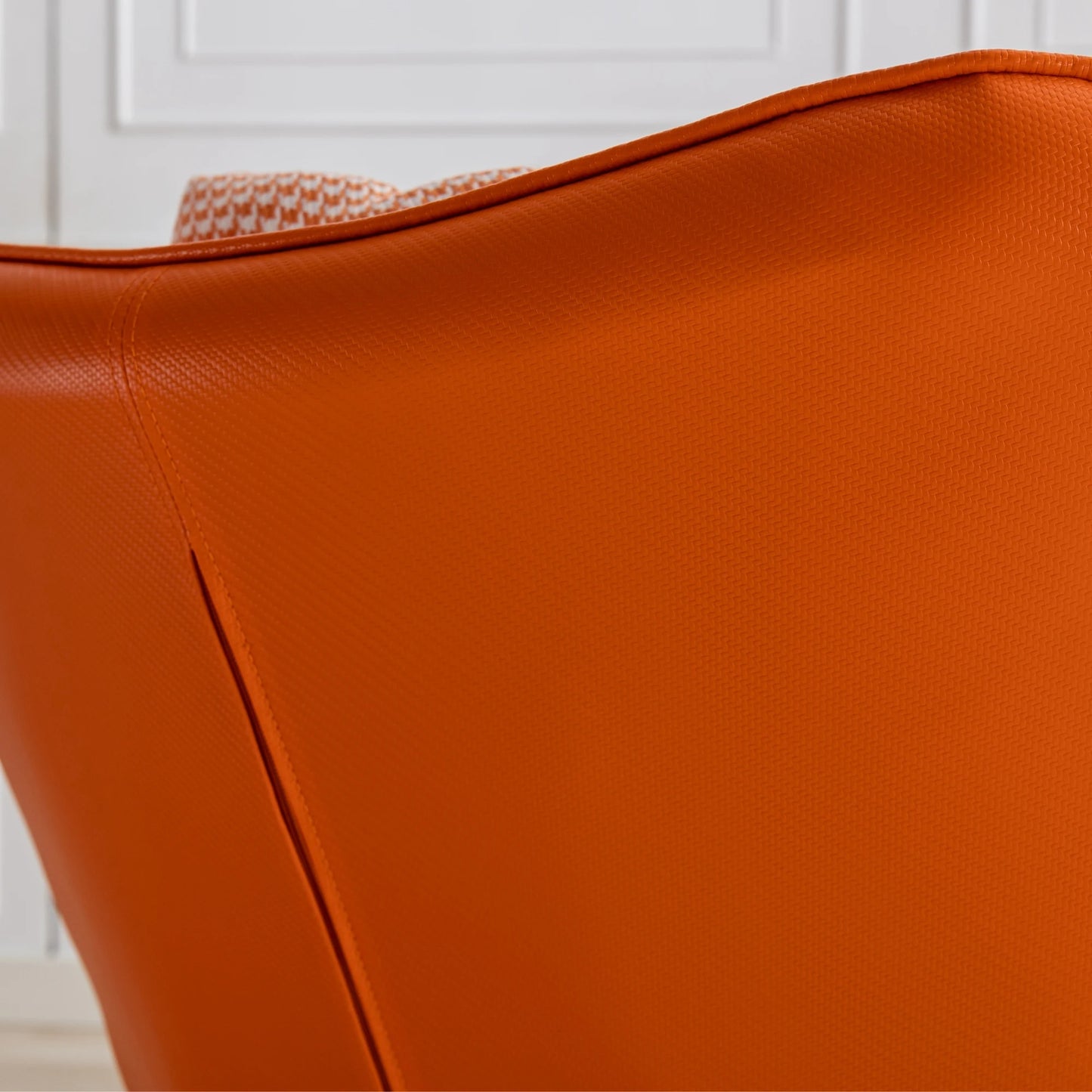 Modern Nursery Rocking Chair Upholstered Glider High Backrest Armchair