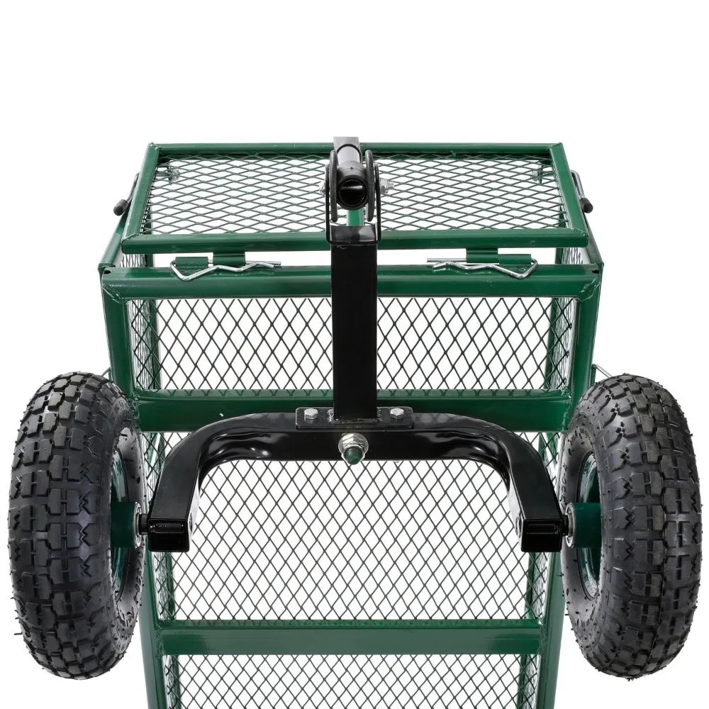 Ljustra Steel Utility Garden Wagon Capacity 400 lbs Foldable Durable