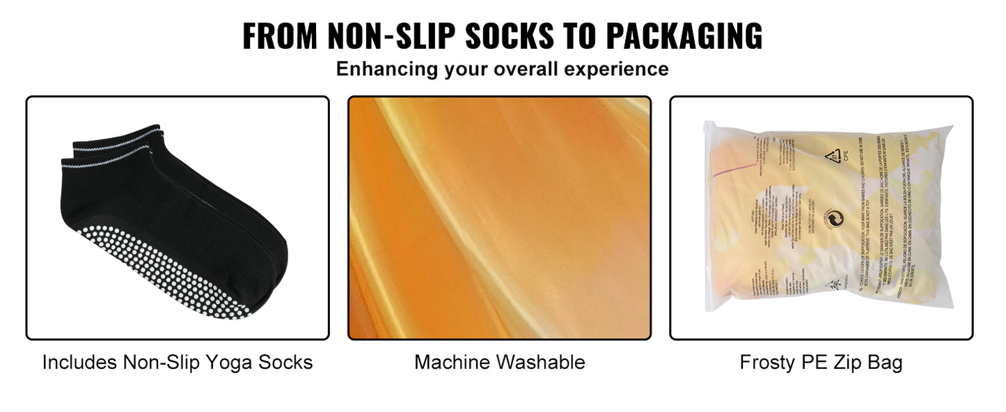 Ljustra Aerial Yoga Hammock Swing 5.5 Yards Full Rigging Hardware Fitness