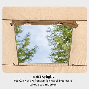 Large Inflatable Camping Tent Easy Setup Portable Tent with Hand Pump