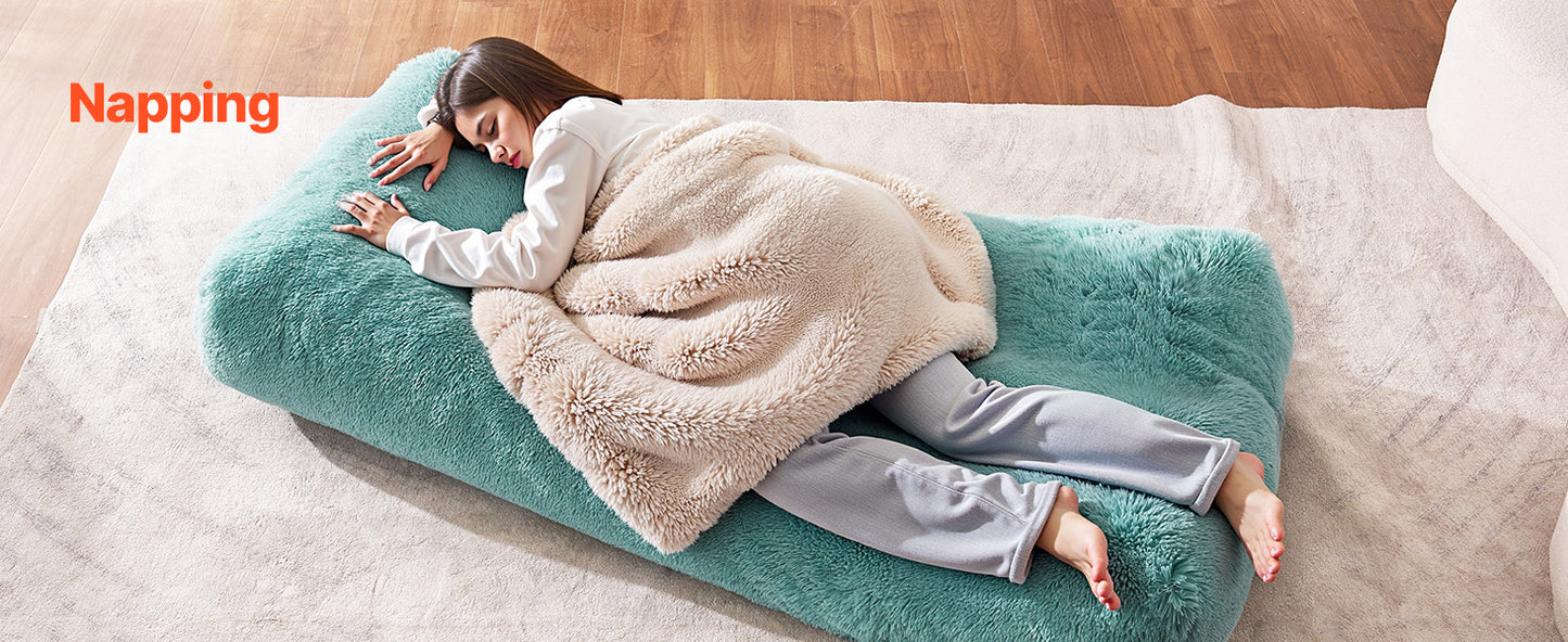 Ljustra Giant Bean Bag Chair Removable Cover Plush Foam Living Room