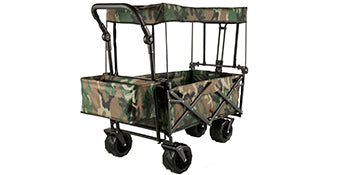 Ljustra Folding Wagon Cart Collapsible All-Terrain Beach Utility Cart