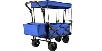 Ljustra Folding Wagon Cart Collapsible All-Terrain Beach Utility Cart