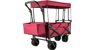 Ljustra Folding Wagon Cart Collapsible All-Terrain Beach Utility Cart