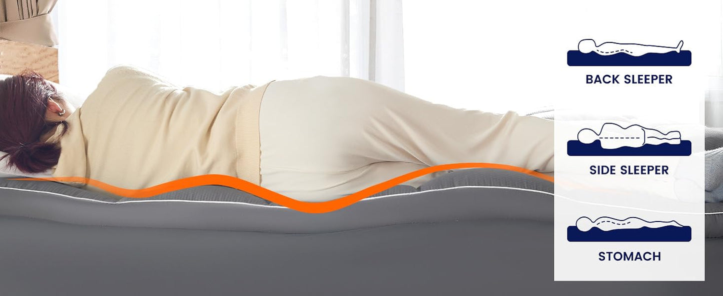 Ljustra Queen Mattress Pad Deep Pockets Extra Thick Topper Plush Comfort