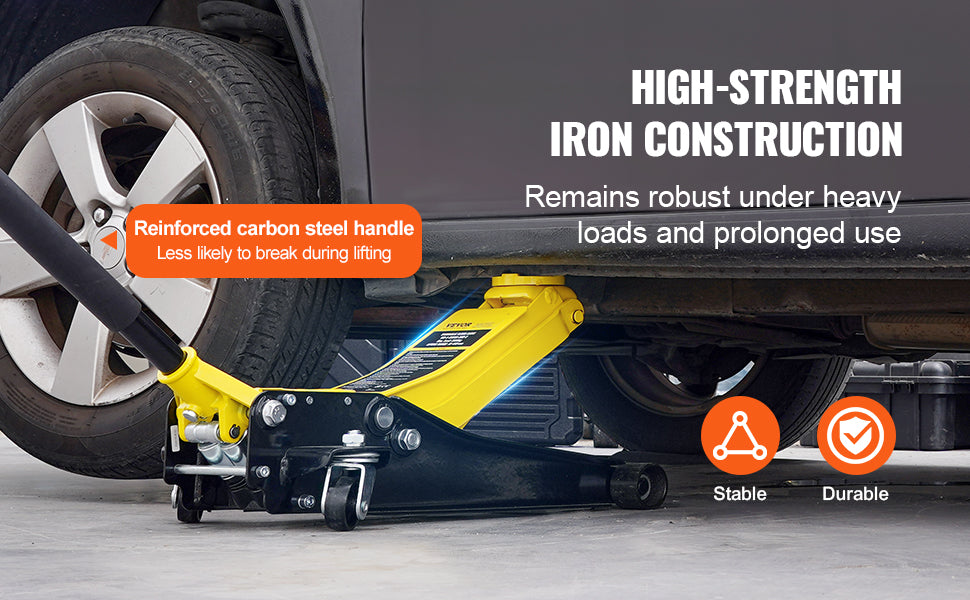 Ljustra 2 Ton Low Profile Floor Jack Hydraulic Car Jack Quick Lift Pump