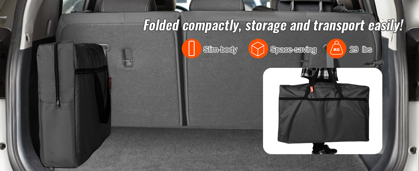 Ljustra Foldable Camping Kitchen Table Portable BBQ Picnic Storage Rack