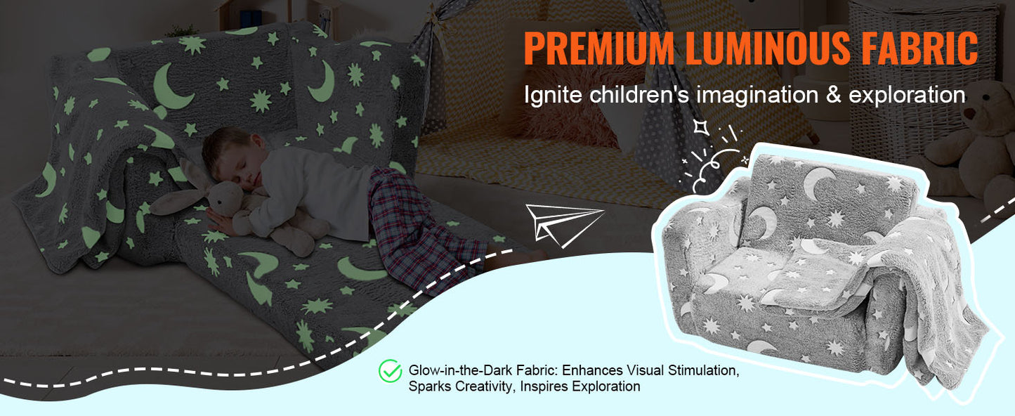 Ljustra Kids Play Couch Modular Toddler Sofa Foam Furniture