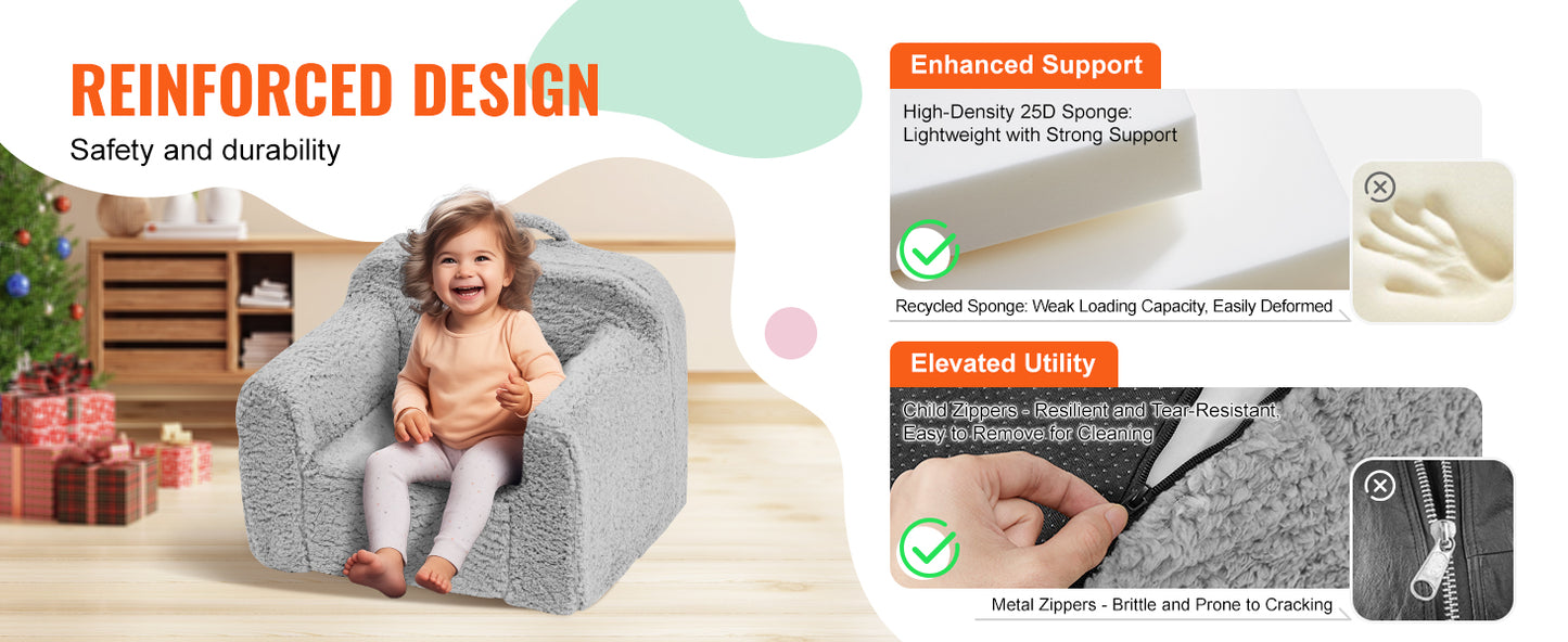 Ljustra Kids Play Couch Modular Toddler Sofa Foam Furniture