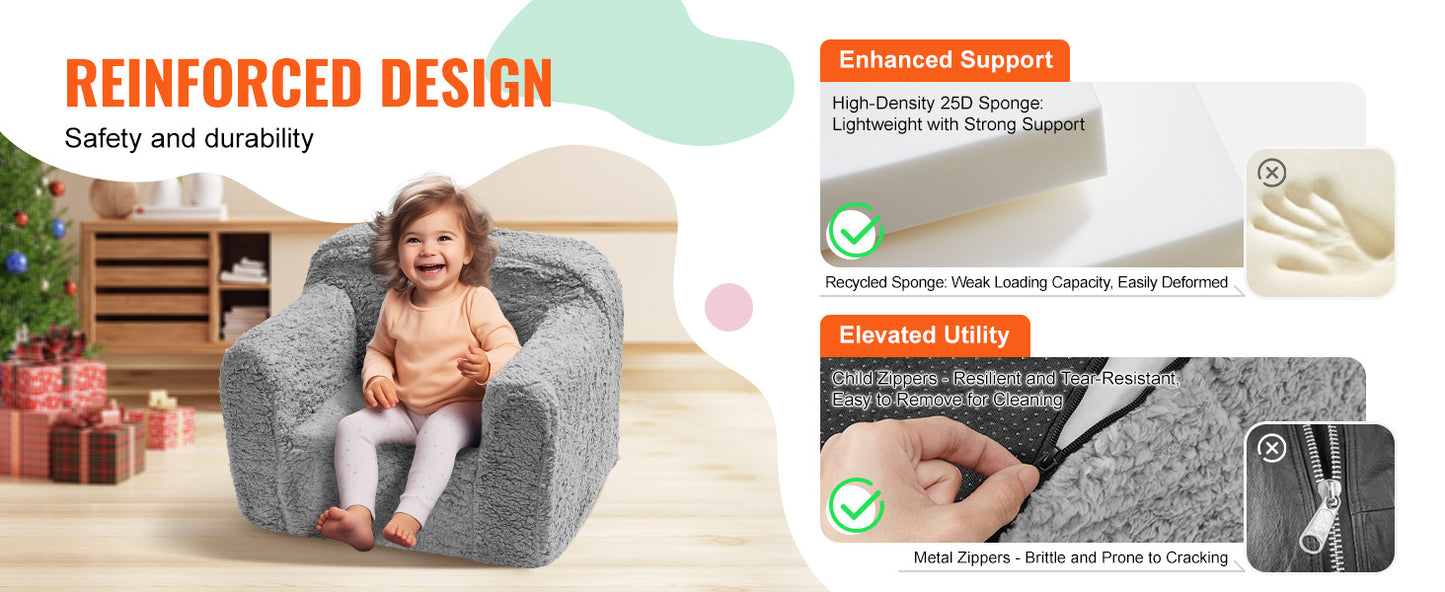 Ljustra Kids Play Couch Modular Toddler Sofa Foam Furniture