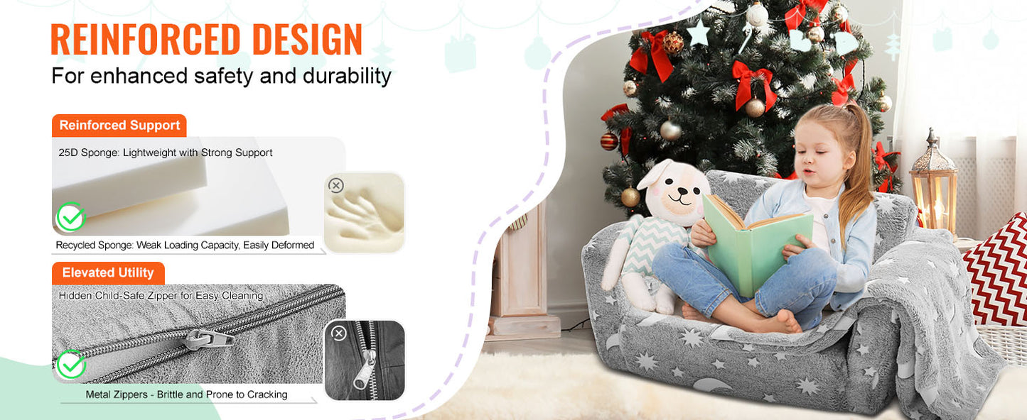 Ljustra Kids Play Couch Modular Toddler Sofa Foam Furniture