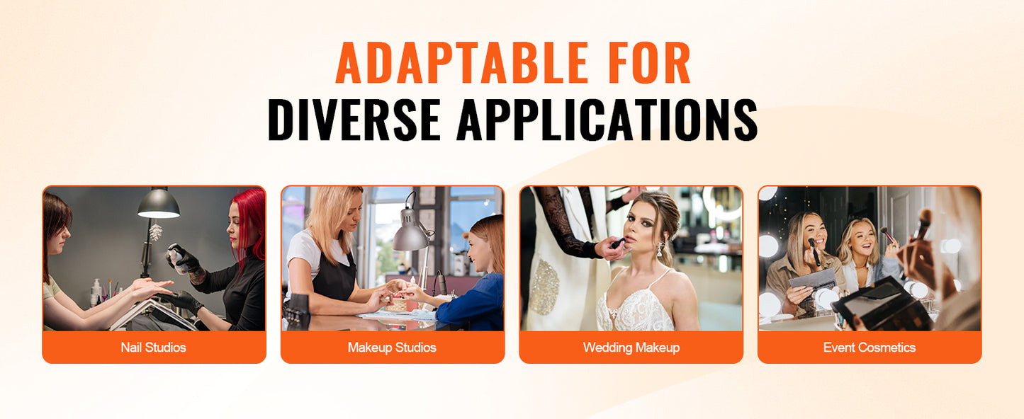 SucceBuy Professional Makeup Train Case Extra Large Rolling Storage Case