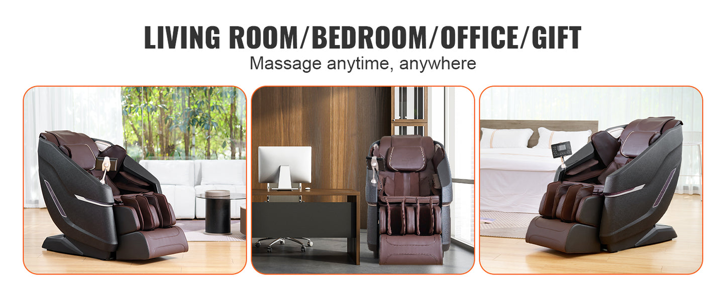 SucceBuy Full Body Zero Gravity Massage Chair Bluetooth Heating Recliner