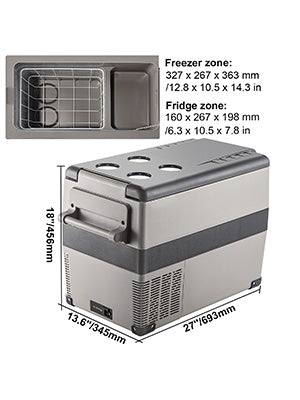 Ljustra Portable Car Refrigerator Mini Fridge Freezer 20L 22L 35L 45L 55L