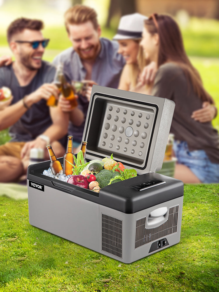 Ljustra 20L Portable Car Refrigerator Electric Cooler 12V 110V AC DC