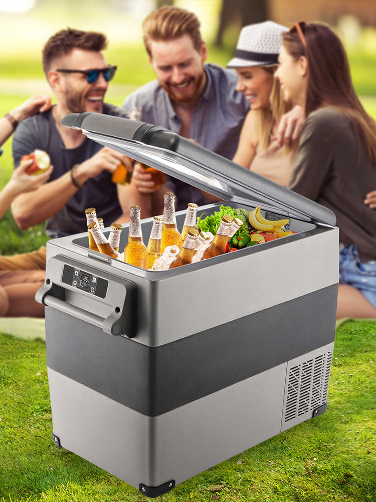 Ljustra 55L Portable Car Refrigerator Freezer for Camping Travel Ice Box