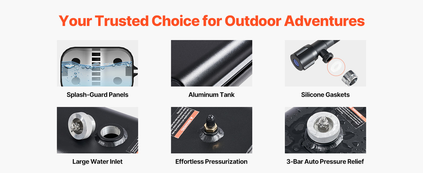 High Capacity Roof Rack Water Tank Multi-Dispensing Outdoor Tank