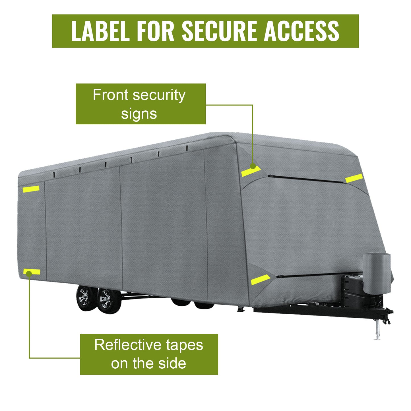 Ljustra RV Cover 33'-35' All Weather Protection Non-Woven Fabric