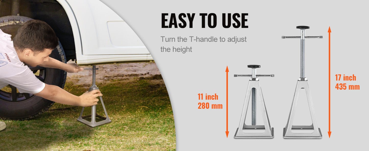 Ljustra 4 Pack RV Stabilizer Jack 6000 Lbs Leveling Jacks for Trailer