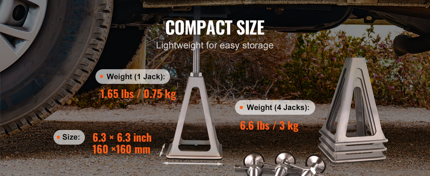Ljustra 4 Pack RV Stabilizer Jack 6000 Lbs Leveling Jacks for Trailer