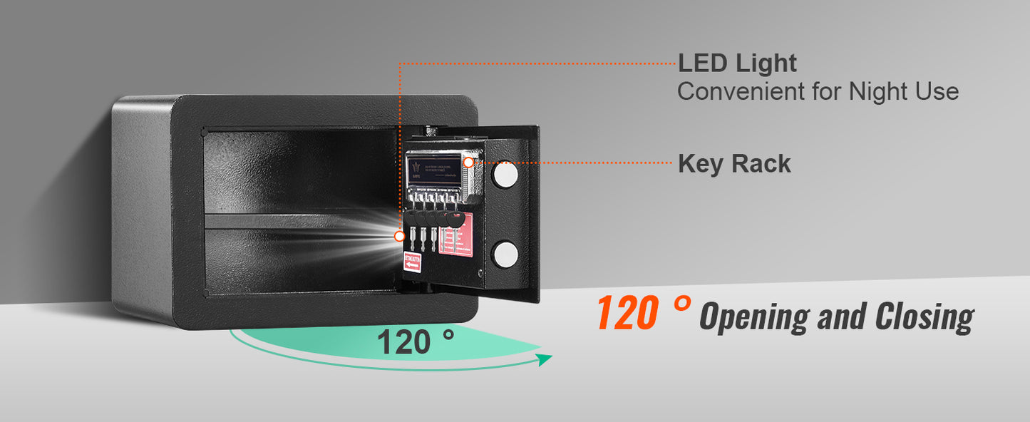 VEVOR Electronic Safe Deposit Box Digital Access Dual Lock Security