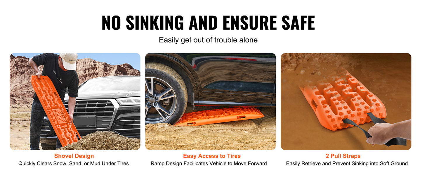 Ljustra 10 Ton Traction Boards Recovery Mats Off-Road Vehicle SUV Pickup